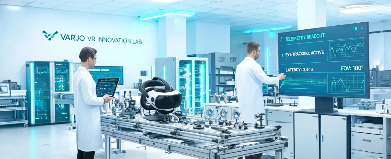 Varjo innovation lab VR headset testing